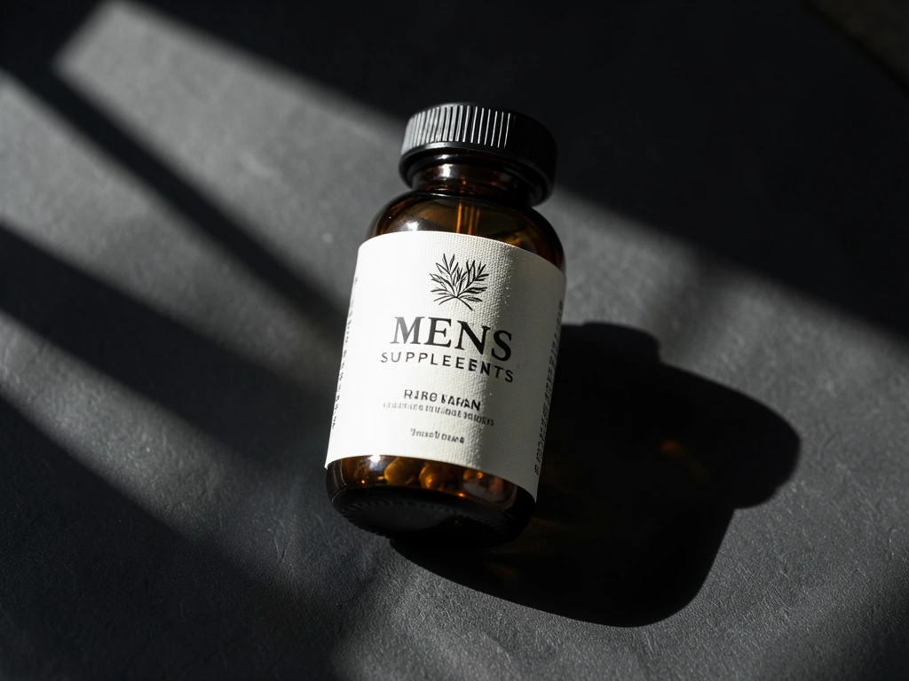 Premium amber glass supplement bottles